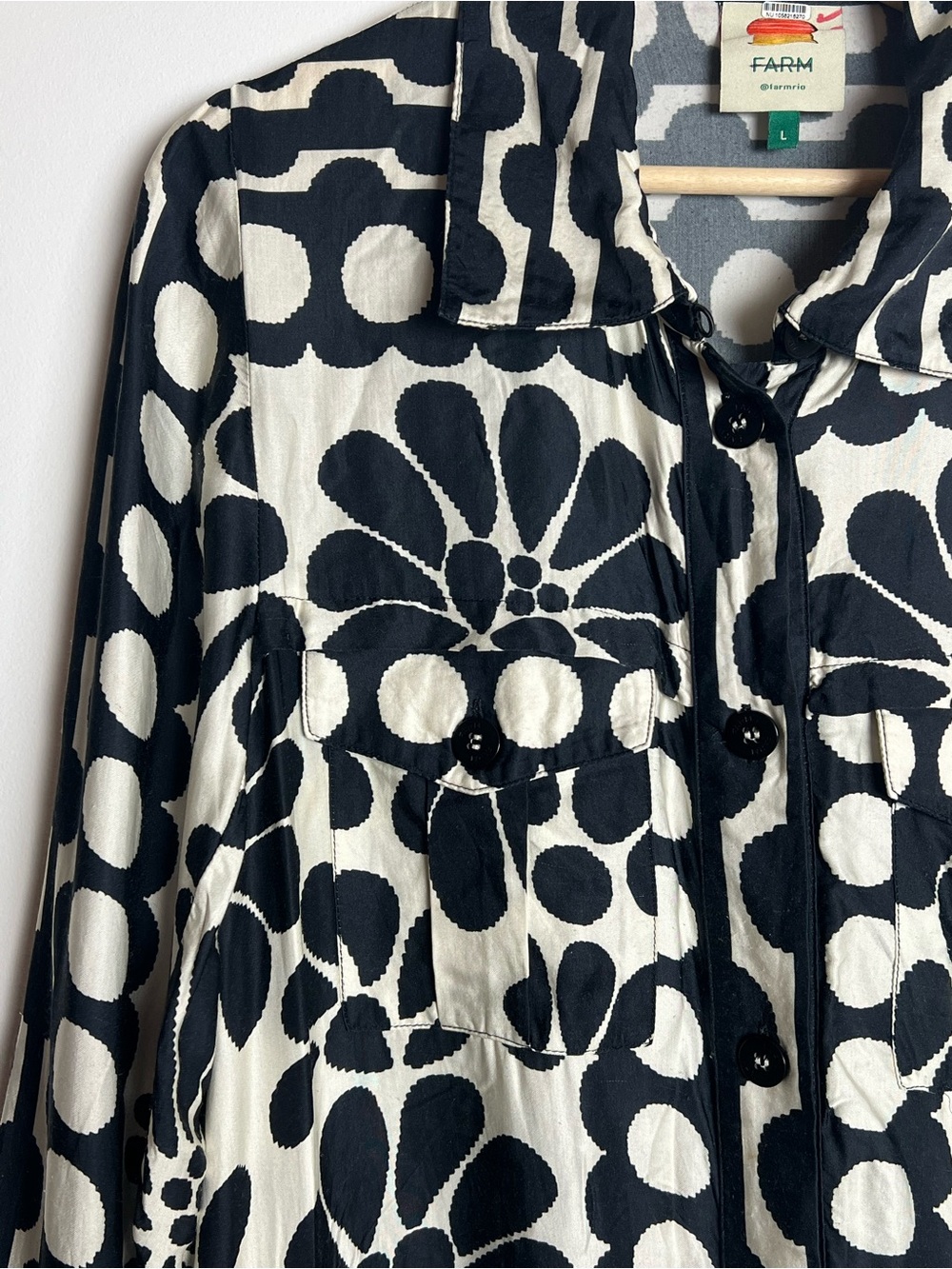 FARM Rio Black and White Palermo Dress - Picture 7 of 16